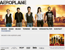Tablet Screenshot of aeroplane-music.com